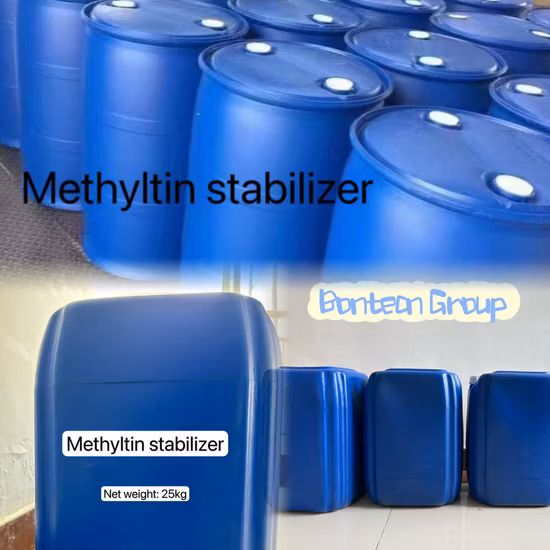 PVC Ercaptide Methyl Liquid Tin Heat Stabilizer for Transparent Clear PVC Products